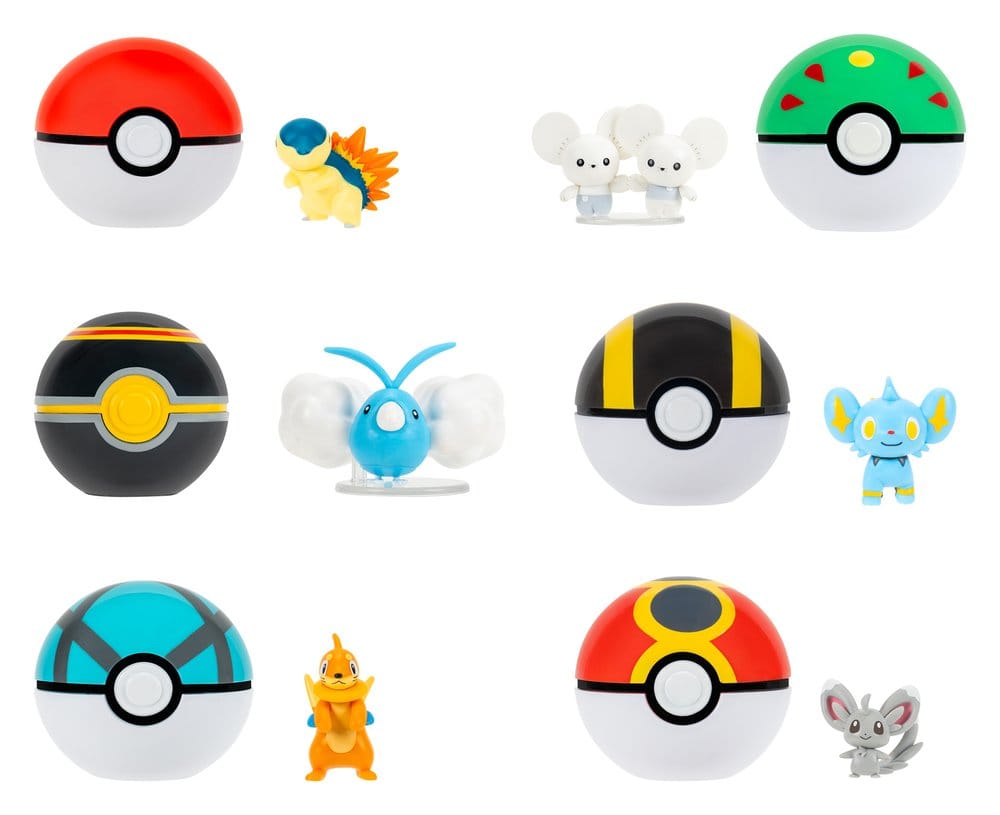 Pokémon Clip 'n' Go Minifiguren Poké Balls ver. 23 Sortiment (6)