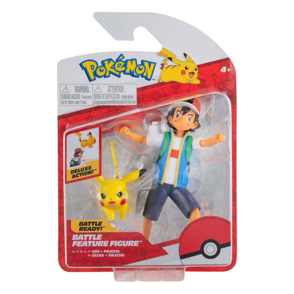 Pokémon Battle Feature Figuren Ash & Pikachu 11 cm