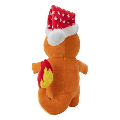 Pokémon Plüschfigur Winter Glumanda mit Weihnachtsmütze 20 cm