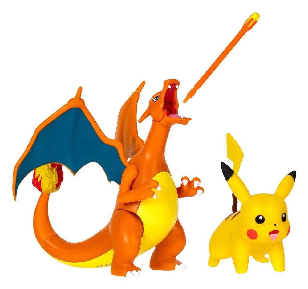 Pokémon Figuren 2er-Pack Glurak 11 cm &amp; Pikachu 5 cm