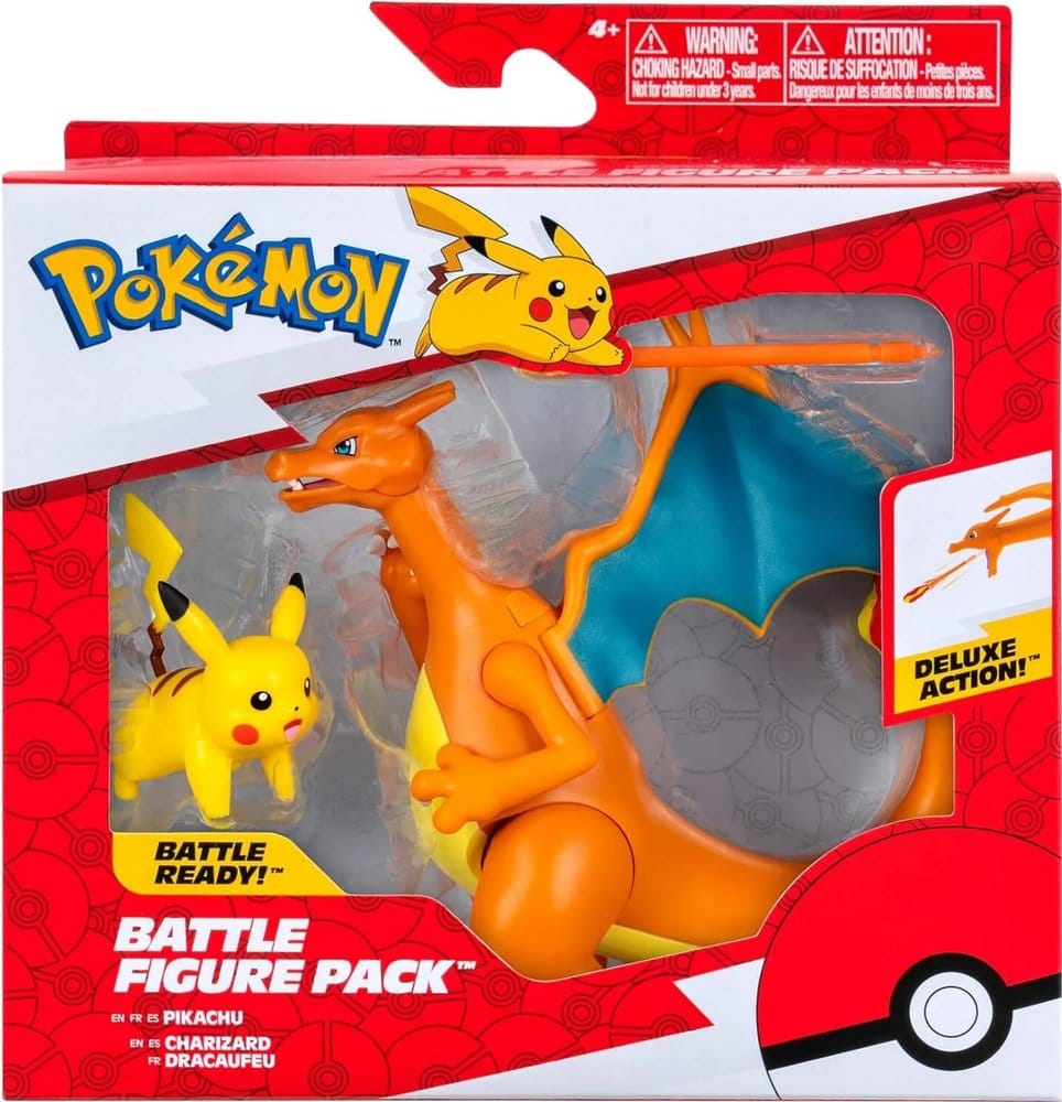 Pokémon Figuren 2er-Pack Glurak 11 cm &amp; Pikachu 5 cm