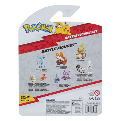 Pokémon First Partner Battle Figure Set Figuren 3er-Pack Bähmon, Plinfa & Rasaff