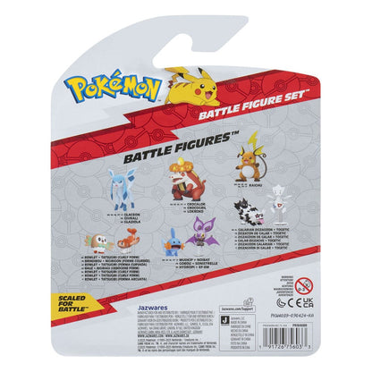 Pokémon First Partner Battle Figure Set Figuren 3er-Pack Qurtel, Milza & Amphizel