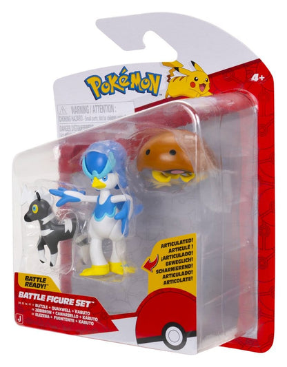 Pokémon Battle Figure Actionfiguren 3er-Pack Elezeba, Kabuto & Fuentente