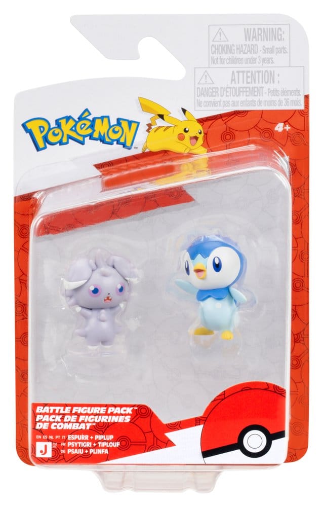 Pokémon Battle Figure Actionfiguren 2er-Pack Psiau & Plinfa