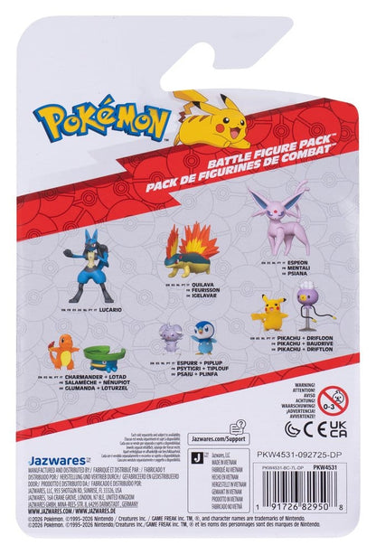 Pokémon Battle Figure Actionfiguren 2er-Pack Driftlon & Pikachu