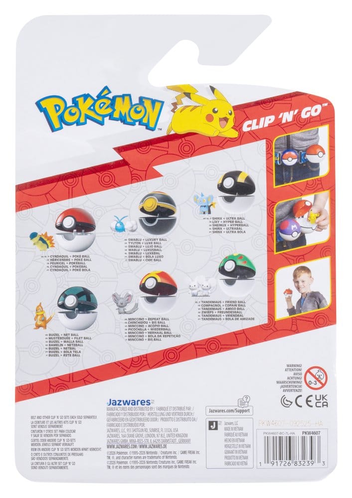 Pokémon Clip 'n' Go Actionfigur Sheinux & Ultraball