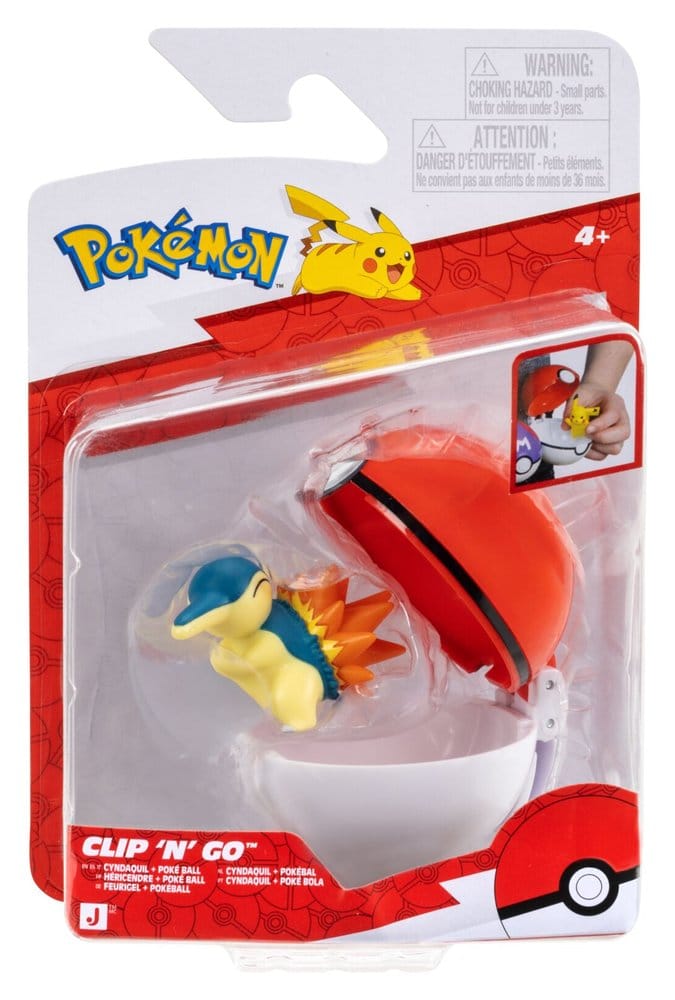 Pokémon Clip 'n' Go Actionfigur Feurigel & Pokéball