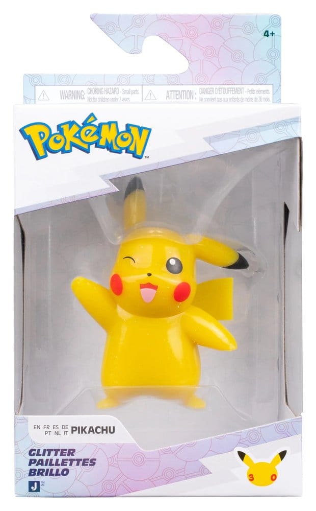 Pokémon Battle Figure Actionfigur Pikachu (30th Anniversary Glitter) 8 cm