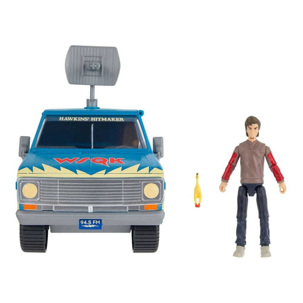 Stranger Things World Of Figure & Vehicle Fahrzeug mit Actionfigur The Squawk van Playset with Steve
