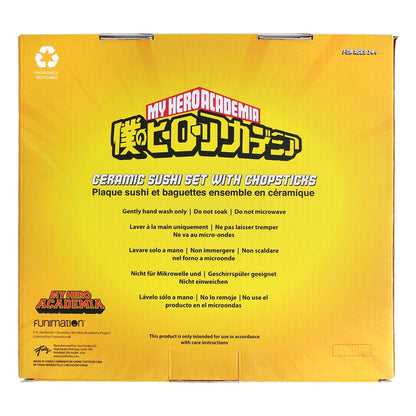 My Hero Academia Keramik Sushi Set mit Essstäbchen UA