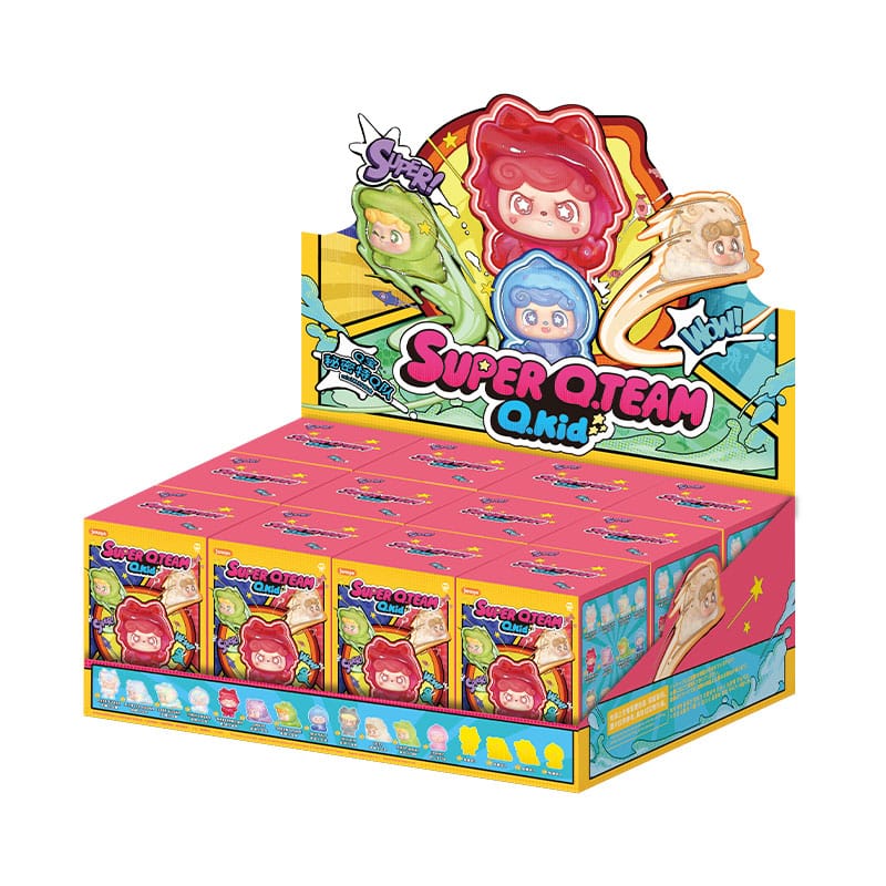 QKid: Super Q. Team Mini Series Blind Box Figur 5 cm Display (12)
