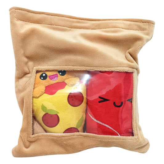 Yummis Together Plüschfiguren 2er-pack Pizza & Cola in Take Away Bag 21 cm