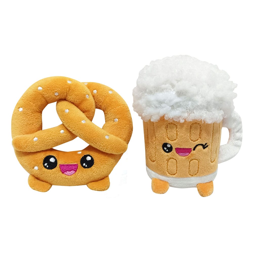Yummis Together Plüschfiguren 2er-pack Brezel & Bier in Take Away Bag 21 cm