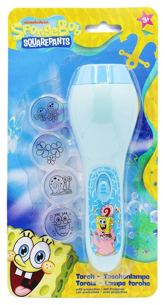 Spongebob Projektions-Taschenlampe mit 4 Motiven