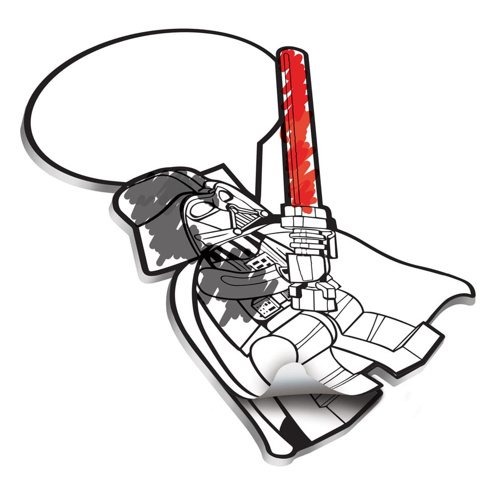 LEGO Star Wars Klebezettel Set mit Stift Darth Vader