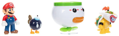 World of Nintendo Minifiguren 2er-Pack Mario and Bowser Jr. Clown Car 6 cm