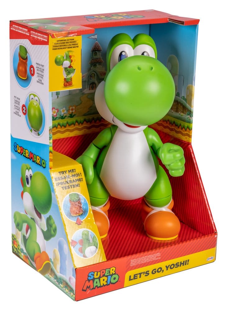World of Nintendo Sprechende Actionfigur Let's Go! Yoshi! 36 cm