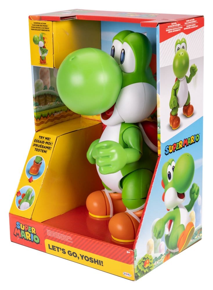 World of Nintendo Sprechende Actionfigur Let's Go! Yoshi! 36 cm