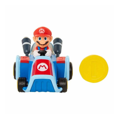 World of Nintendo Super Mario Kart Rückzug-Fahrzeuge mit Figuren Wave 1 Sortiment (12)