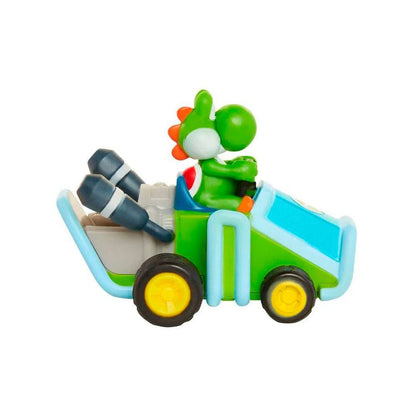 World of Nintendo Super Mario Kart Rückzug-Fahrzeuge mit Figuren Wave 1 Sortiment (12)
