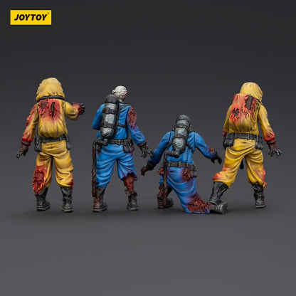 Zombie Dark Source Actionfiguren 4er-Pack Biochemical Lab Team 8 cm