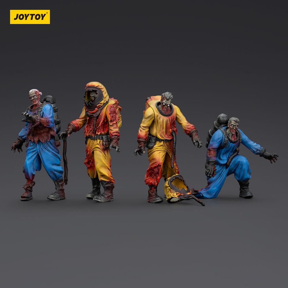 Zombie Dark Source Actionfiguren 4er-Pack Biochemical Lab Team 8 cm