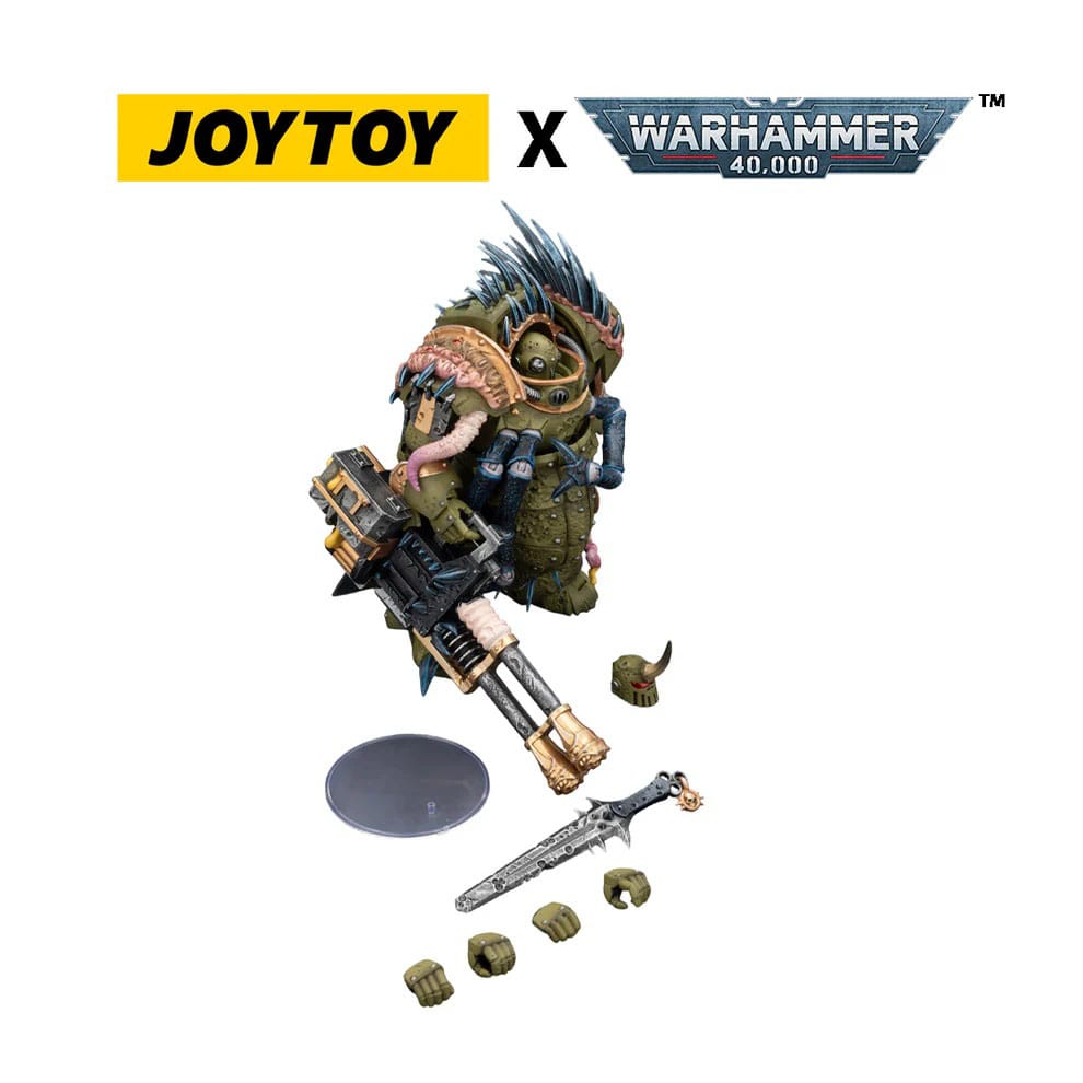 Warhammer 40,000 Actionfigur Death Guard Blightlord Terminator 1 with Reaper Autocannon and Bubotic Blades 14 cm