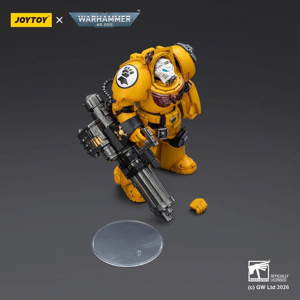 Warhammer 40,000 Actionfigur Imperial Fists Terminator 3 with Power Fist and Assault Cannon 14 cm