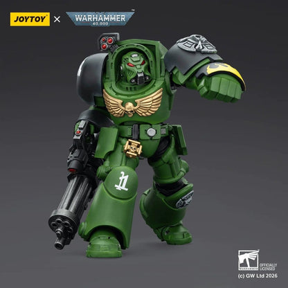 Warhammer 40,000 Actionfigur Salamanders Terminator 3 with Power Fist and Assault Cannon 14 cm