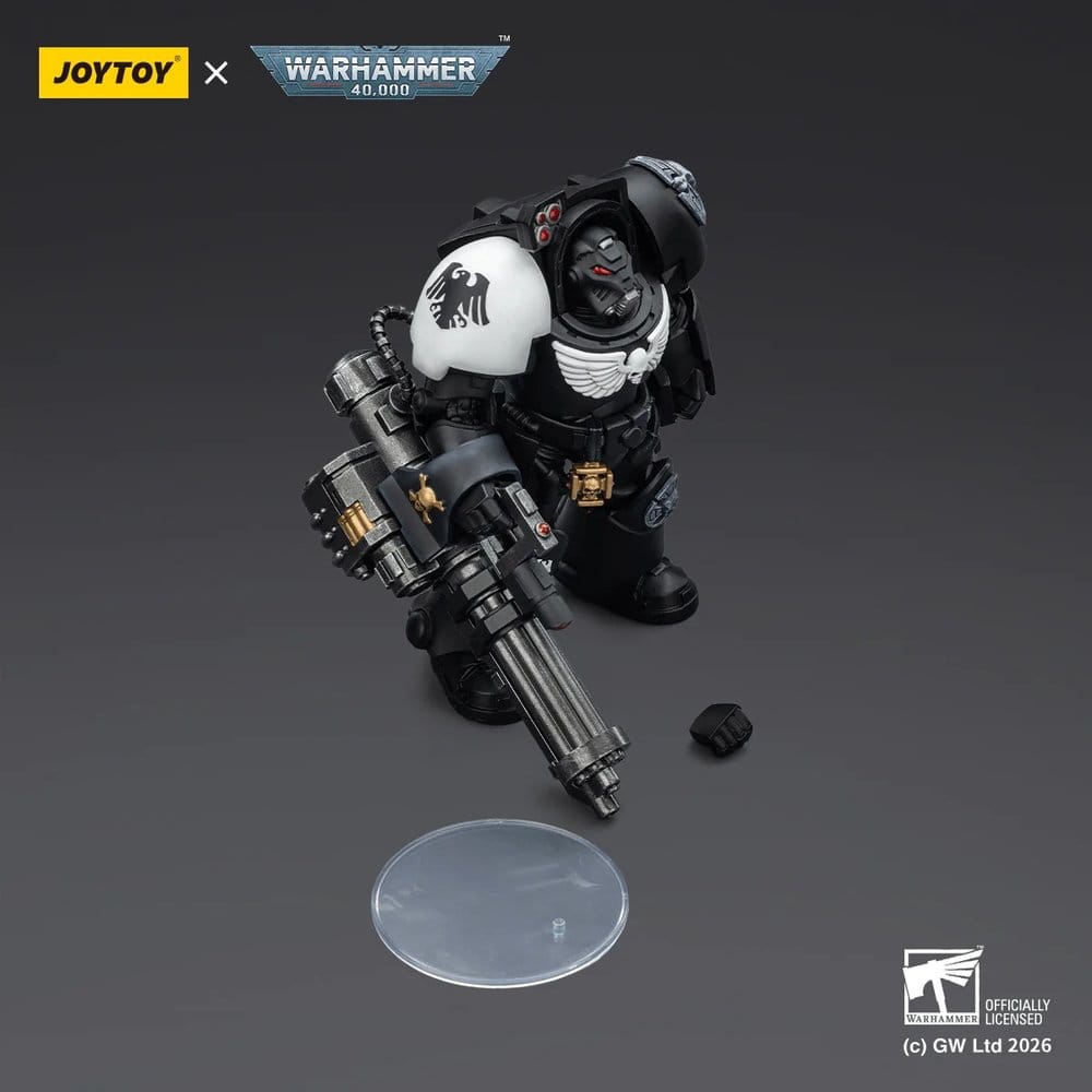 Warhammer 40,000 Actionfigur Raven Guard Terminator 3 with Power Fist and Assault Cannon 14 cm