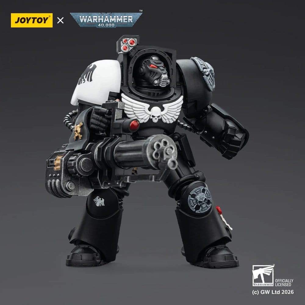 Warhammer 40,000 Actionfigur Raven Guard Terminator 3 with Power Fist and Assault Cannon 14 cm