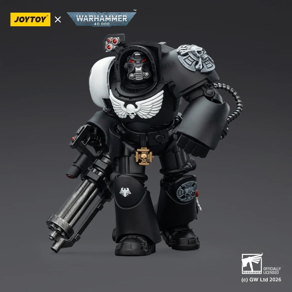 Warhammer 40,000 Actionfigur Raven Guard Terminator 3 with Power Fist and Assault Cannon 14 cm