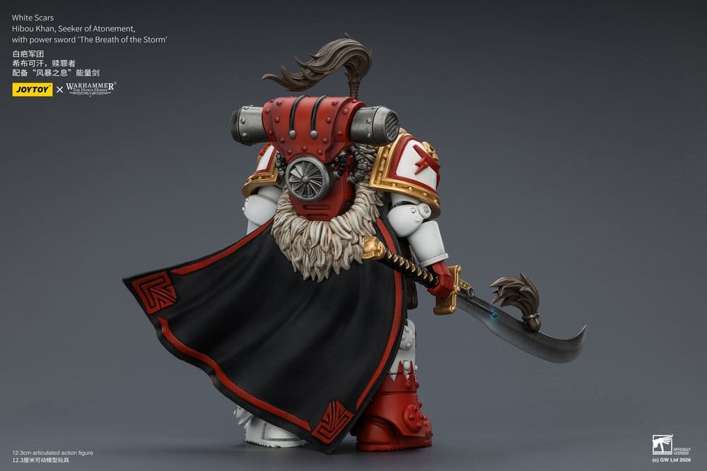 Warhammer The Horus Heresy Actionfigur White Scars Hibou Khan, Seeker of Atonement 12 cm