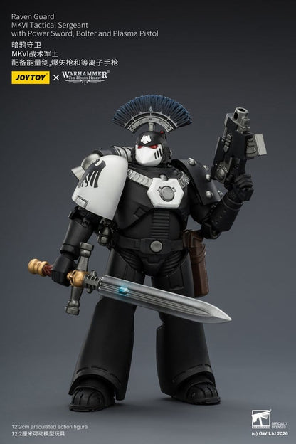 Warhammer 40,000 Actionfigur Raven Guard MkVI Tactical Sergeant 12 cm