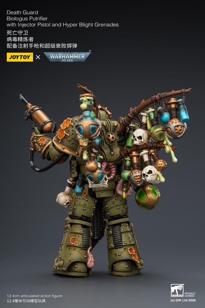 Warhammer 40,000 Actionfigur Death Guard Biologus Putrifier 12 cm