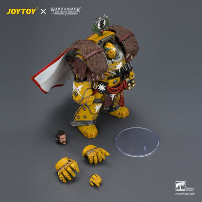 Warhammer Actionfigur Imperial Fists Lord Castellan Evander Garrius, The Tyrant of Cthonia 14 cm