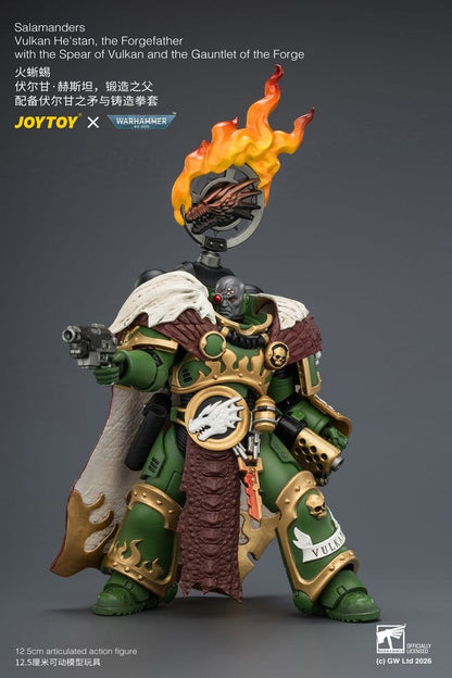 Warhammer Actionfigur Salamanders Vulkan He'stan, the Forgefather 13 cm