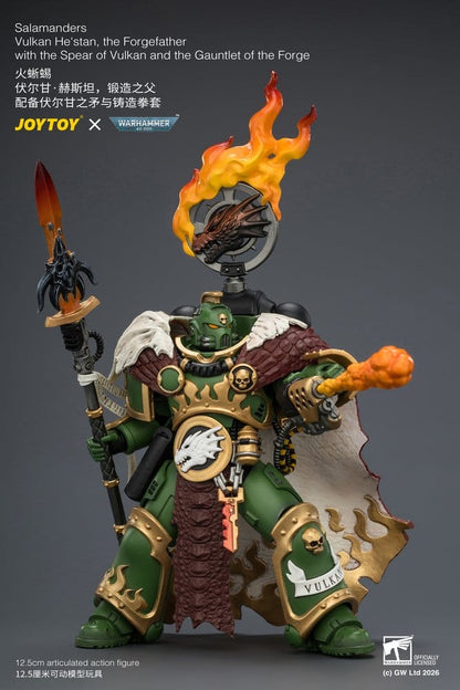 Warhammer Actionfigur Salamanders Vulkan He'stan, the Forgefather 13 cm