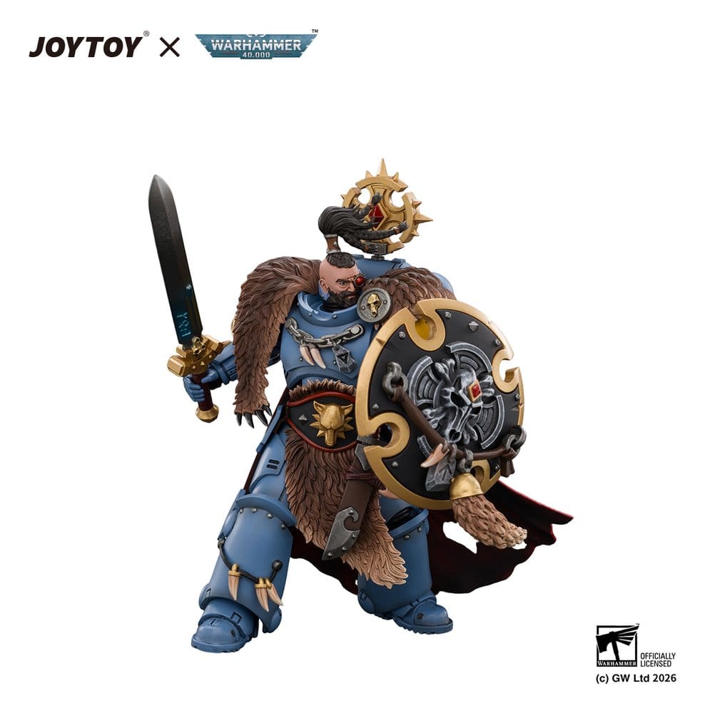 Space Marine Actionfigur Space Wolves Wolf Guard Battle Leader 12 cm