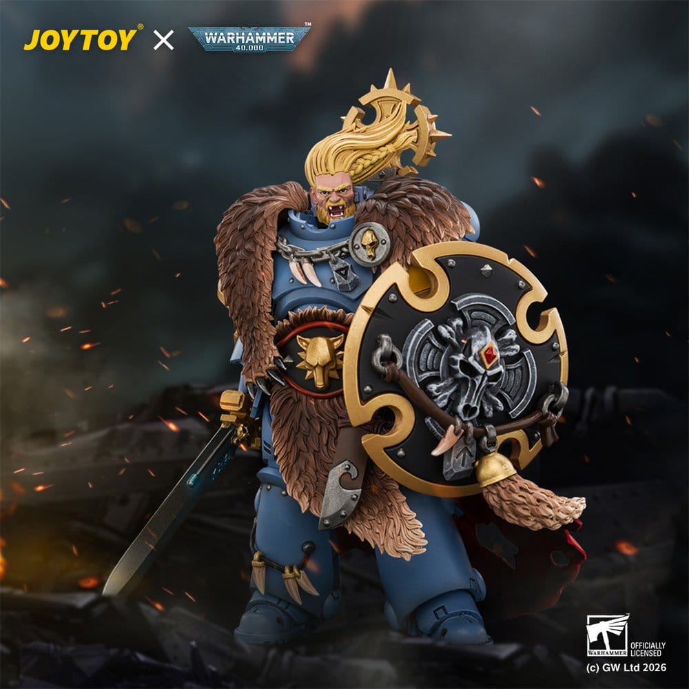 Space Marine Actionfigur Space Wolves Wolf Guard Battle Leader 12 cm
