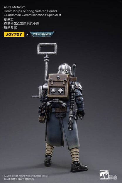 Warhammer 40k Actionfigur 1/18 Death Korps of Krieg Veteran Squad Guardsman Communications Specialist 10 cm