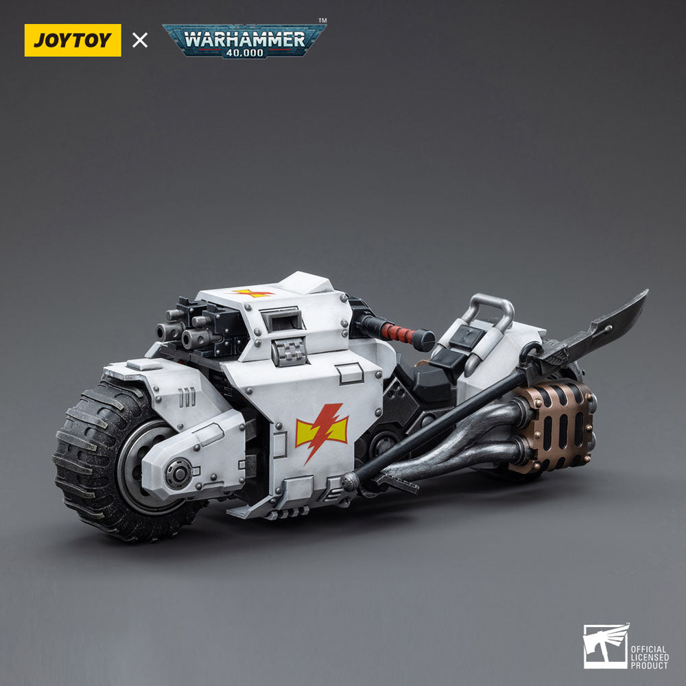 Warhammer 40k Fahrzeug 1/18 White Scars Raider-pattern Combat Bike 22 cm