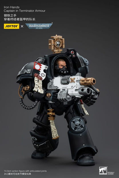 Warhammer 40k Actionfigur 1/18 Iron Hands Captain in Terminator Armour 14 cm