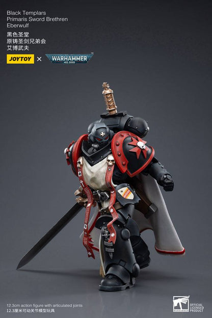Warhammer 40k Actionfigur 1/18 Black Templars Primaris Sword Brethren Eberwulf 12 cm