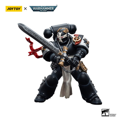 Warhammer 40k Actionfigur 1/18 Black Templars Emperor's Champion Bayard's Revenge 12 cm