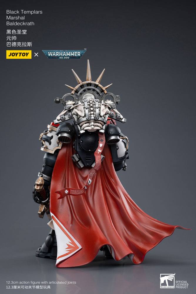 Warhammer 40k Actionfigur 1/18 Black Templars Marshal Baldeckrath 12 cm