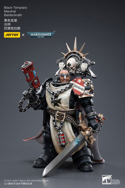 Warhammer 40k Actionfigur 1/18 Black Templars Marshal Baldeckrath 12 cm