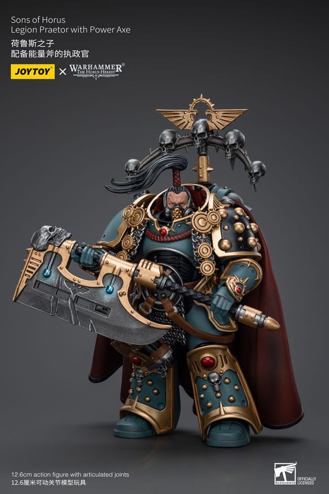 Warhammer The Horus Heresy Actionfigur 1/18 Sons of Horus Legion Praetor with Power Axe 12 cm