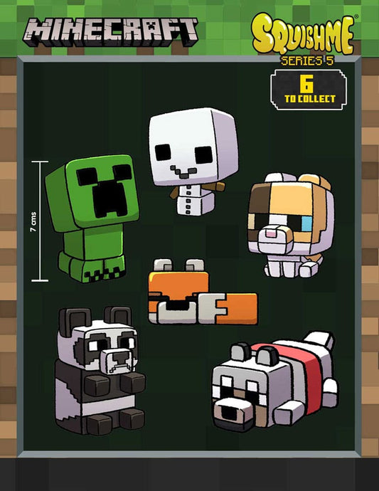 Minecraft Squishme Anti-Stress-Figuren 7 cm Serie 5 Display (16)